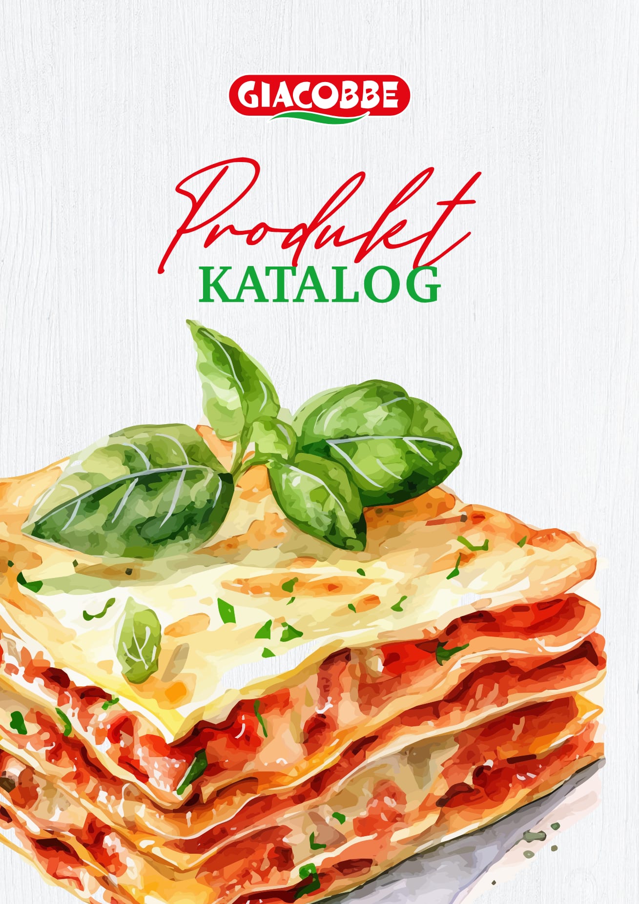 Giacobbe Produktkatalog (Deutsch), Titelseite